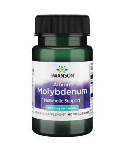 Swanson - Albion Molybden, 400 mcg, 60 vegetabiliska kapslar