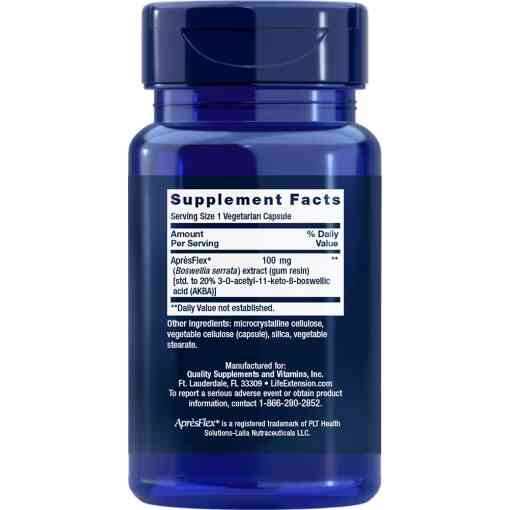 Life Extension - Boswellia - 5-LOX-hämmare med ApresFlex, 100 mg - 60 vegetabiliska kapslar
