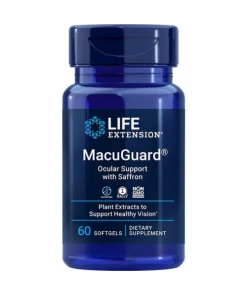macuguard ocular support med saffran - 60 softgels