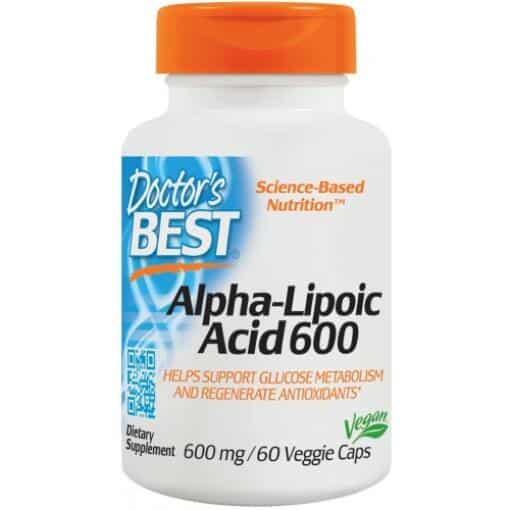 Doctor's Best - Alpha Lipoic Acid 600mg - 60 vcaps