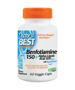 Doctor's Best - Benfotiamine 150 + Alpha-Lipoic Acid 300 - 60 vcaps