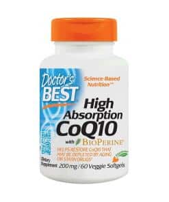 Doctor's Best - High Absorption CoQ10 with BioPerine 200mg - 60 veggie softgels