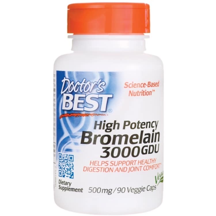 Högpotent Bromelain 3000 GDU, 500 mg - 90 kapslar