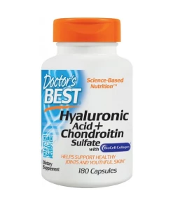 Doctor's Best - Hyaluronic Acid + Chondroitin Sulfate with BioCell Collagen - 180 caps