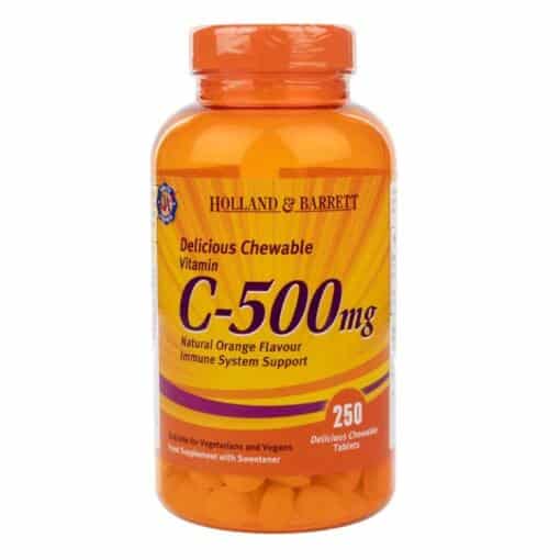 Holland & Barrett - Chewable Vitamin C with Rose Hips 500mg - 250 tablets
