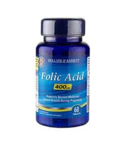 Holland & Barrett - Folic Acid 400mcg - 60 tablets