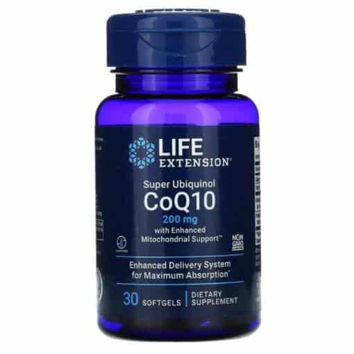 Life Extension - Super Ubiquinol CoQ10 with Enhanced Mitochondrial Support 200mg - 30 softgels