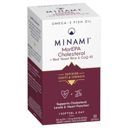Minami - MorEPA Cholesterol + Red Yeast Rice & CoQ-10 - 30 softgels