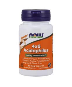 NOW Foods - Acidophilus 4X6 60 vcaps