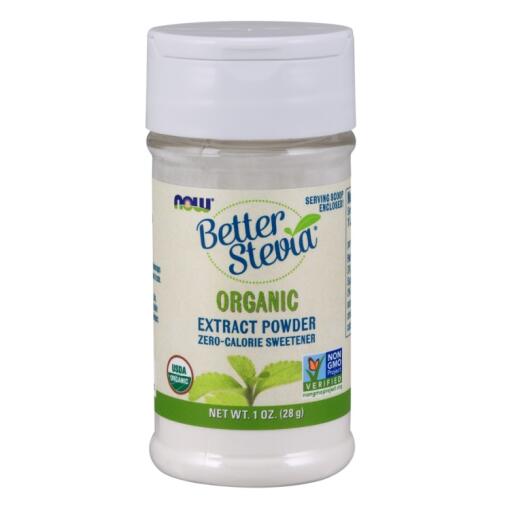 NOW Foods - Better Stevia Extract Powder Organic - 28 grams