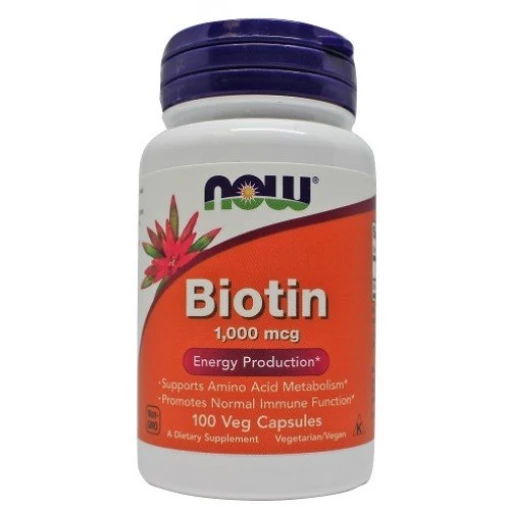 NOW Foods - Biotin 1000mcg - 100 vcaps