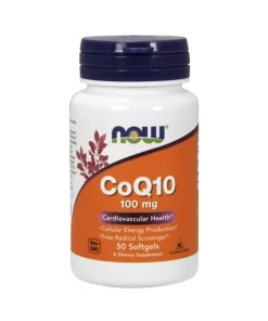 NOW Foods - CoQ10 with vitamin E 100mg - 50 softgels