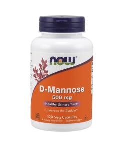 NOW Foods - D-Mannose 500mg - 120 vcaps