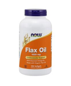 NOW Foods - Flax Oil 1000mg - 250 softgels