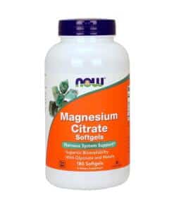 NOW Foods - Magnesium Citrate Softgels 180 softgels