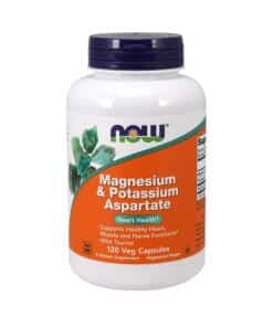 NOW Foods - Magnesium & Potassium Aspartate with Taurine 120 vcaps