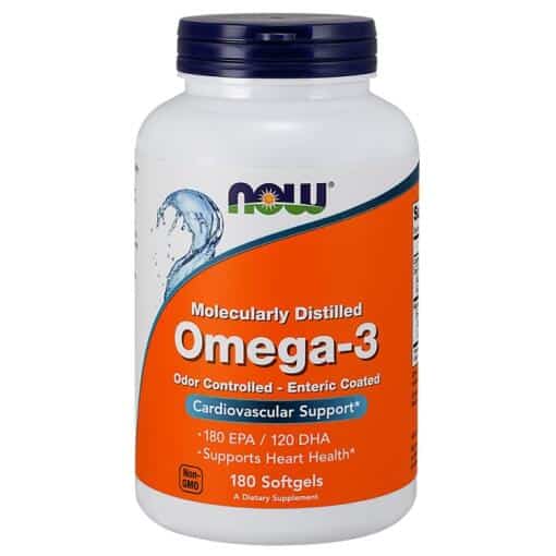 NOW Foods - Omega-3 Enteric Coated 180 softgels