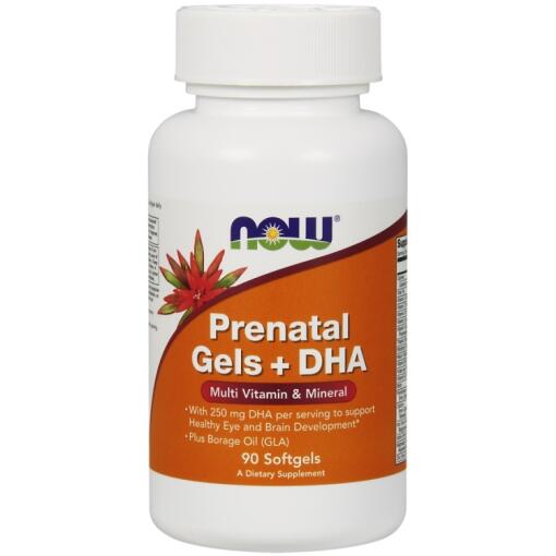 NOW Foods - Prenatal Gels + DHA 90 softgels