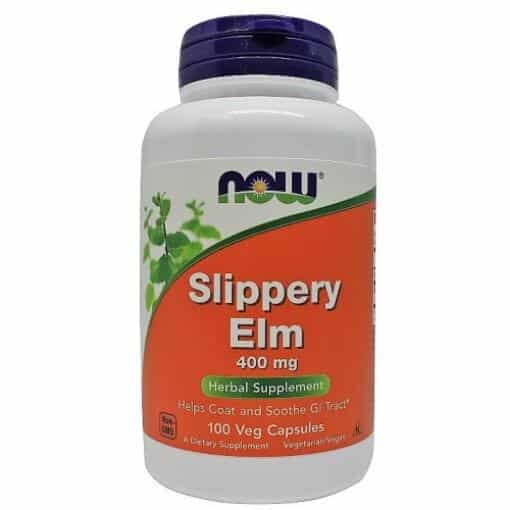 NOW Foods - Slippery Elm 400mg - 100 vcaps