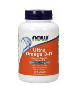 NOW Foods - Ultra Omega 3-D with Vitamin D-3 90 softgels
