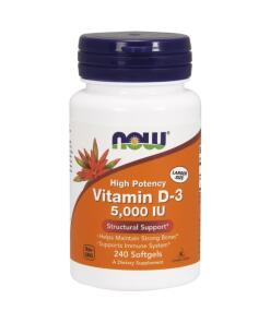NOW Foods - Vitamin D-3 5000 IU - 240 softgels