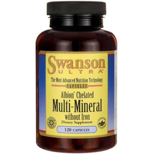 Swanson - Albion Chelated Multi-Mineral without Iron 120 caps