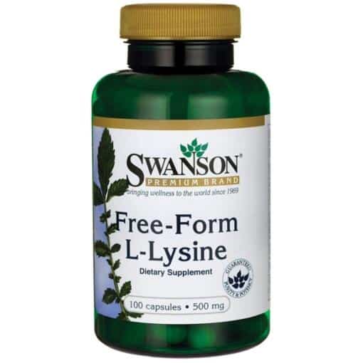 Swanson - L-Lysine 500mg Free-Form - 100 caps