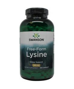 Swanson - L-Lysine 500mg Free-Form - 300 caps