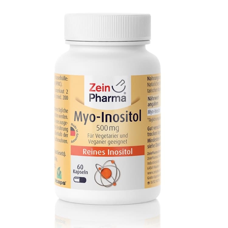 ZeinPharma Myo-Inositol 500mg, 60 veg. capsules