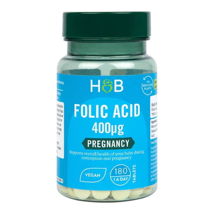 Folsyra, 400 mcg - 180 tabletter