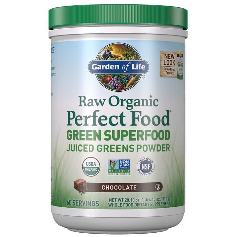 Rå Ekologisk Perfekt Mat Grön Superfood, Choklad - 570g