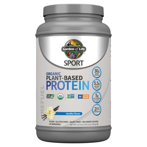 SPORT økologisk plantebaseret protein vanilje 28