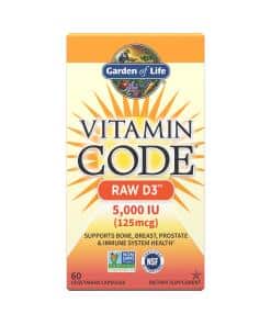 Vitamin Code Raw D3 5.000 IE 60 kapsler