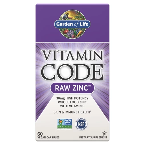 Vitamin Code Raw Zink 60 kapsler