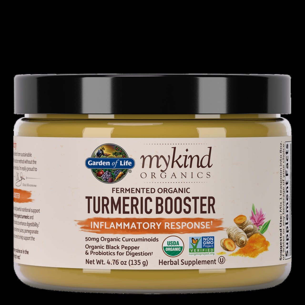 Mykind Organics fermenterad ekologisk gurkmeja booster 4,76 oz (135 g) pulver