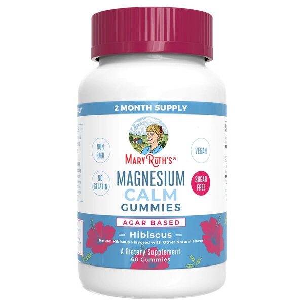 Magnesium Lugn Gummies, Hibiskus - 60 gummibjörnar