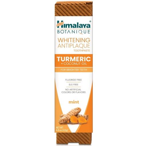 Whitening Antiplaque Toothpaste Turmeric + Coconut Oil