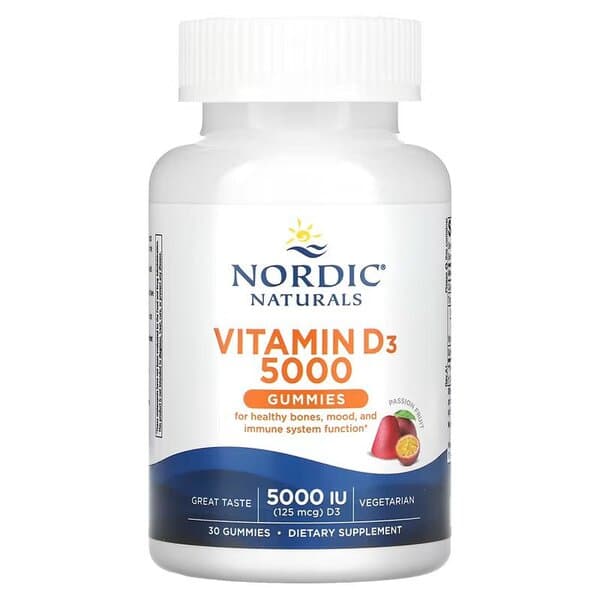 Vitamin D3 Gummies, 5000 IE Passionsfrukt - 30 gummies