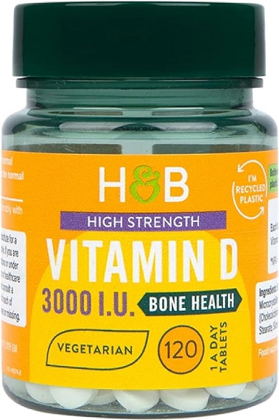 Högstyrke Vitamin D, 3000 IE - 120 tabletter