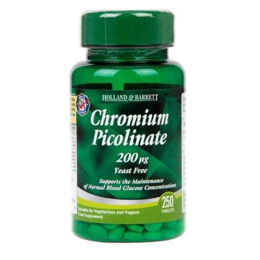 Holland & Barrett - Chromium Picolinate 200mcg - 250 tablets