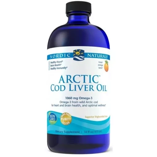 Nordic Naturals - Arctic Cod Liver Oil 1060mg Strawberry - 237 ml.