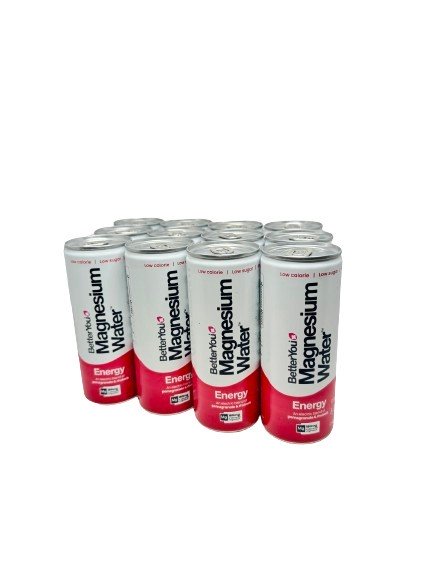 Magnesium Vatten Energi, Granatäpple &amp;amp; Rabarber - 12 x 250 ml