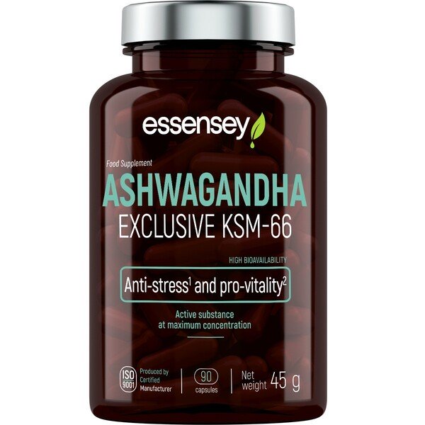 Ashwagandha Exklusiv KSM-66 - 90 kapslar