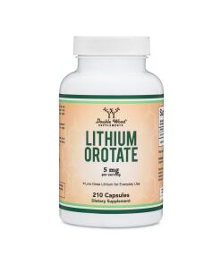 Dubbelträ - Litiumorotat 5 mg - 210 veganska kapslar