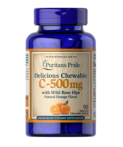 Delicious Chewable Vitamin C with Wild Rose Hips