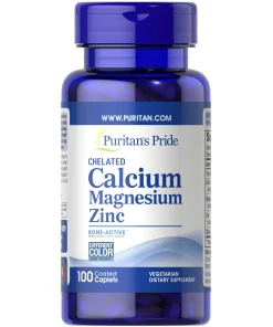Puritan's Pride - Kalcium, Magnesium och Zink - 100 tabletter