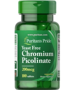 Puritan's Pride - Krompikolinat, 200 mcg - 100 tabletter