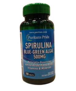 Puritan's Pride - Spirulina Blågrön Alg, 500 mg - 100 tabletter