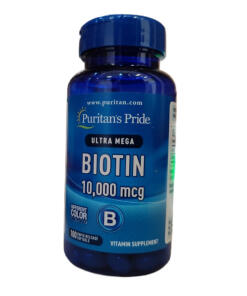 Puritan's Pride - Biotin, 10 000 mcg, 100 mjukkapslar