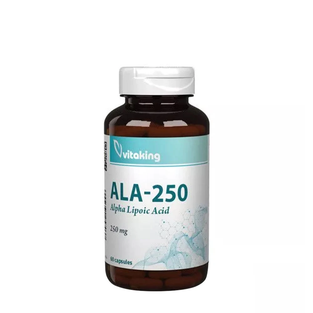 Vitaking - ALA-250 Alfa-liponsyra, 250 mg (60 kapslar)